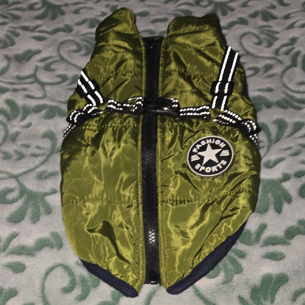 Green Fashion Sports Dog Jacket